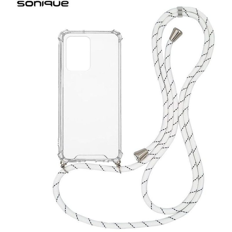 Θήκη Xiaomi Redmi Note 10 5G - Sonique Armor Clear Με Κορδόνι - Λιλά