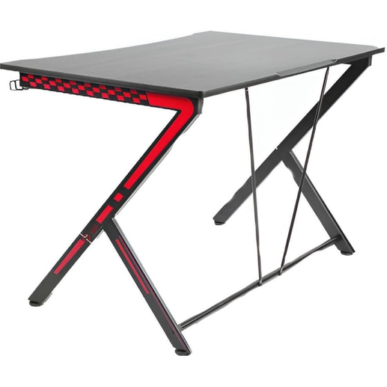 Γραφείο Gaming LPG από Πάνελ 116x75cm - Μαύρο/Κόκκινο image 2