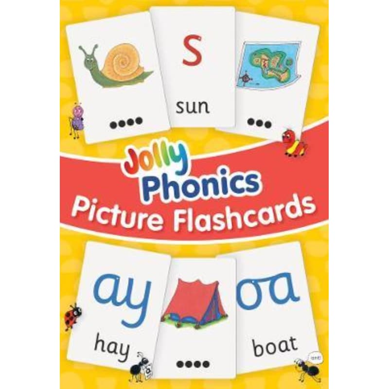 Jolly Phonics Picture Flash Cards: in Precursive Letters