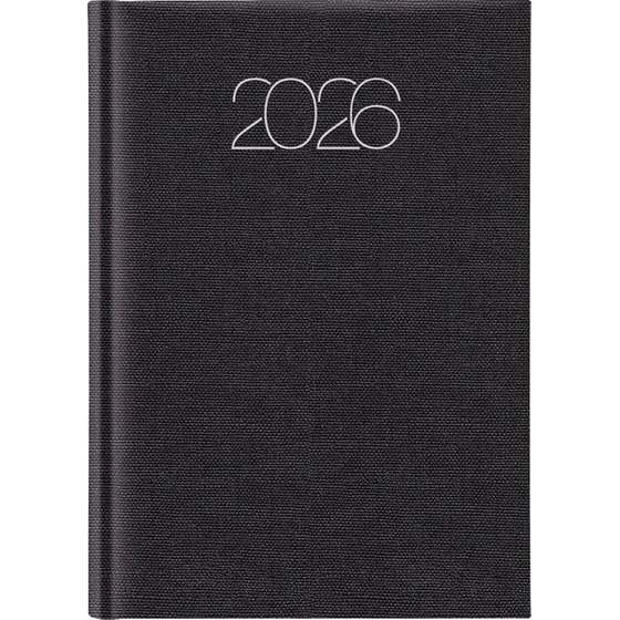 Ημερολόγιο Εβδομαδιαίο 2026 Θεοφύλακτος 12M Cotton Μαύρο image 0