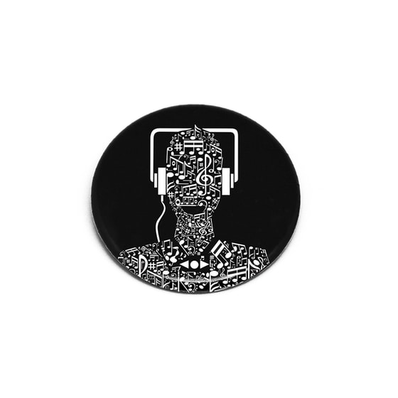 Μαγνητική Κονκάρδα  Make Notes - Μαύρη image 0