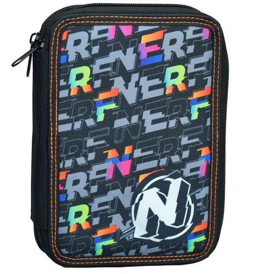 Κασετίνα Παραλληλόγραμμη Gim Nerf Pattern Διπλή image 0