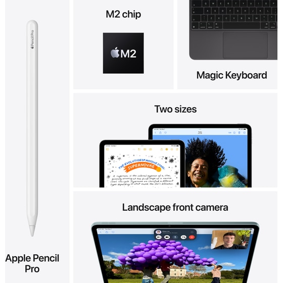 Apple iPad Air 11" 2024 (6th Gen) 128GB Wi-Fi - Blue image 8