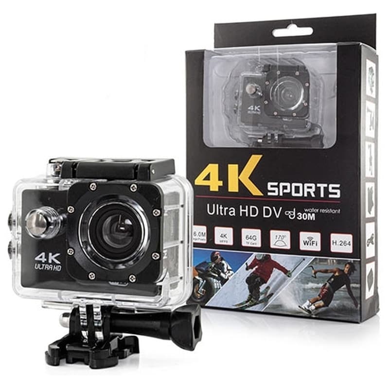 Action Camera Easypix Waterproof 4K Ultra HD – Μαύρο