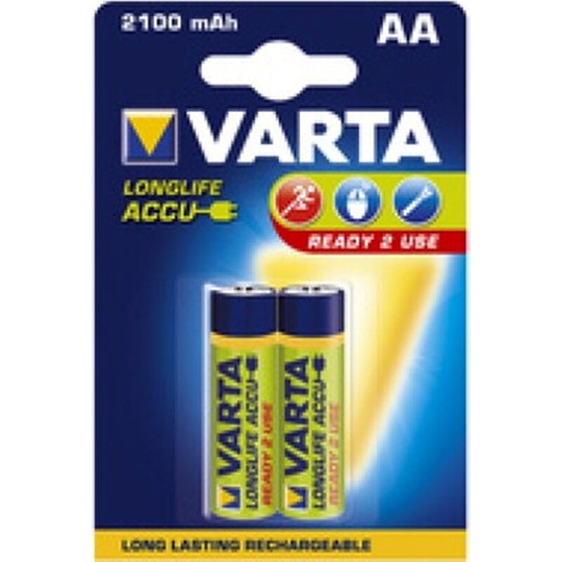 VARTA Επαναφορτιζόμενες Μπαταρίες Varta AA NiMH 2100mAh 1.2 V 2 τεμάχια