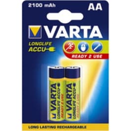Επαναφορτιζόμενες Μπαταρίες Varta AA NiMH 2100mAh 1.2 V 2 τεμάχια
