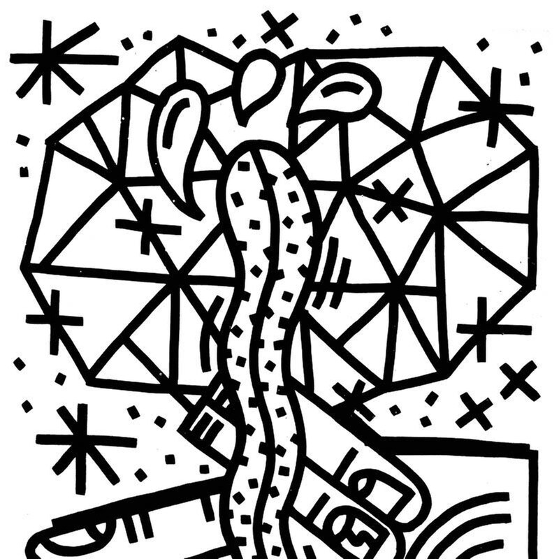 Makila (White Black Splatter)