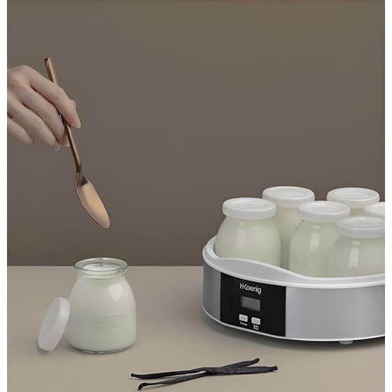Παρασκευαστής Γιαουρτιού H.KOENIG ELY70 15 W 0.2 L Ασημί image 3