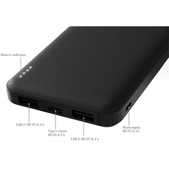 Powerbank Remax Jane RPP-119 10.000mAh - Μαύρο image 1