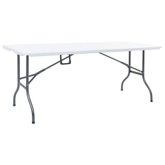 Vidaxl Τραπέζι Κήπου Πτυσσόμενο Λευκό 180 X 72 X 72 Εκ. Από Hdpe image 1