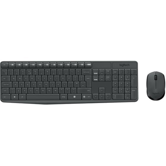 Logitech MK235 Ασύρματο USB Σετ Πληκτρολόγιο & Ποντίκι Grey (US) image 0