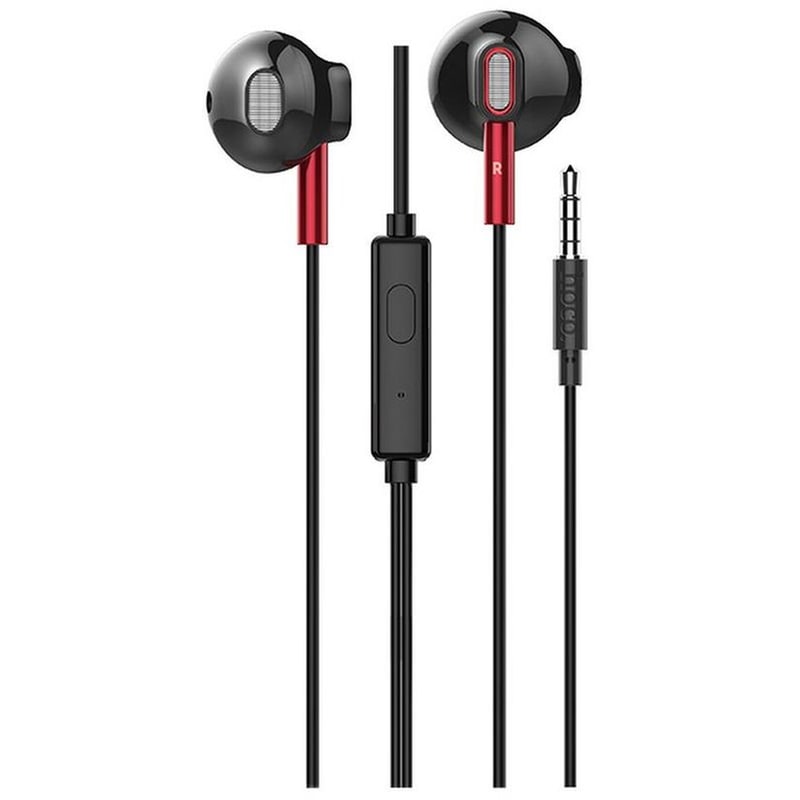HOCO Hands Free Hoco M57 Sky Sound Earphones Stereo 3.5 Mm Μαύρα Με Μικρόφωνο Και Πλήκτρο Λειτουργίας