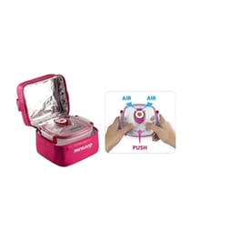 Φαγητοδοχεία Miniland με Θήκη Θερμός Pack 2 Go Hermifresh Ροζ 330 ml