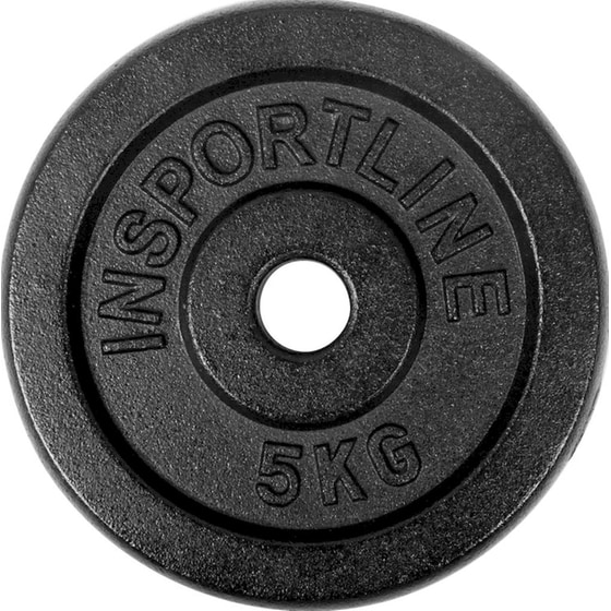 Δίσκος InSPORTline Castblack INS-744 5 kg για Μπάρα Ø30mm από Μαντέμι image 0