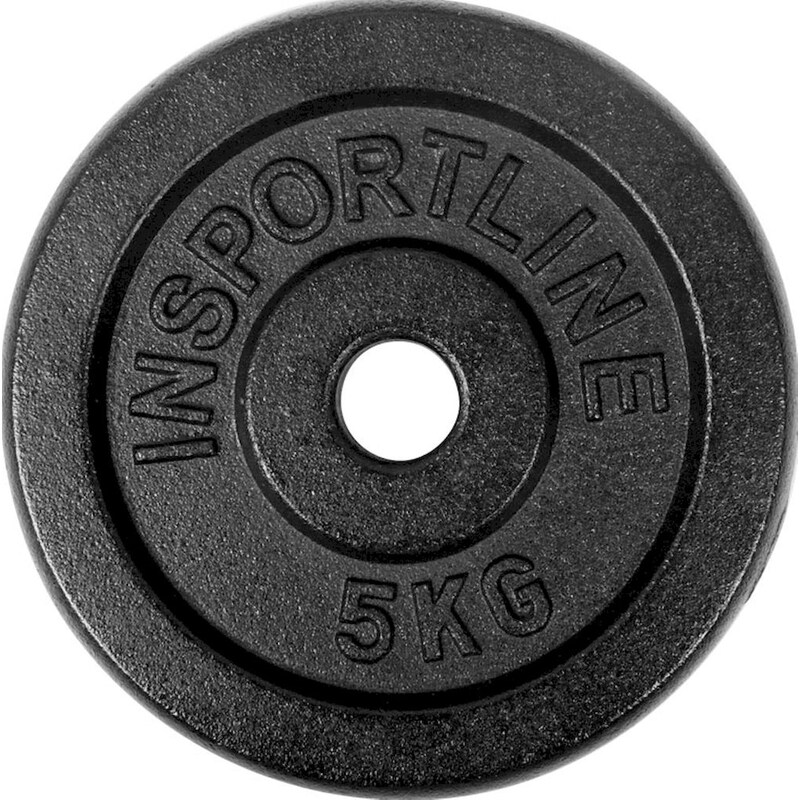 Δίσκος InSPORTline Castblack INS-744 5 kg για Μπάρα Ø30mm από Μαντέμι