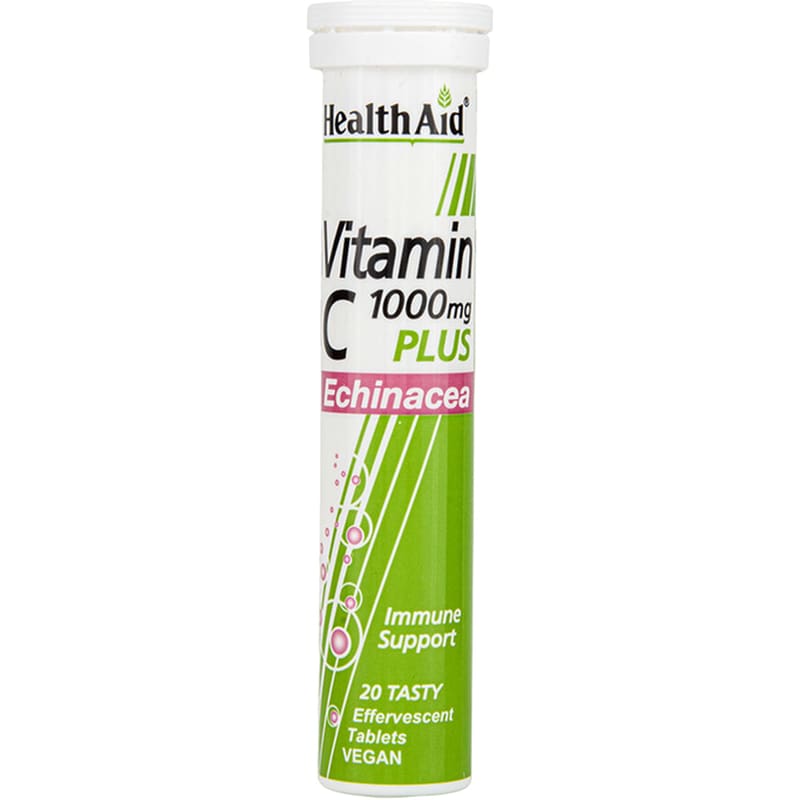 Health Aid Vitamin C 1000mg Plus Echinacea - 20 ταμπλέτες