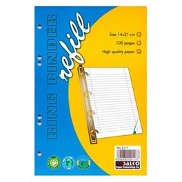 SALKO Ανταλλακτικά φύλλα ριγέ 17x25 50φ