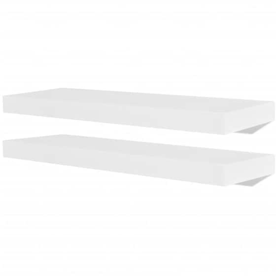 Ράφια Τοίχου VidaXL από MDF 60x20x3.8 cm 4 Τμχ - Λευκό image 0