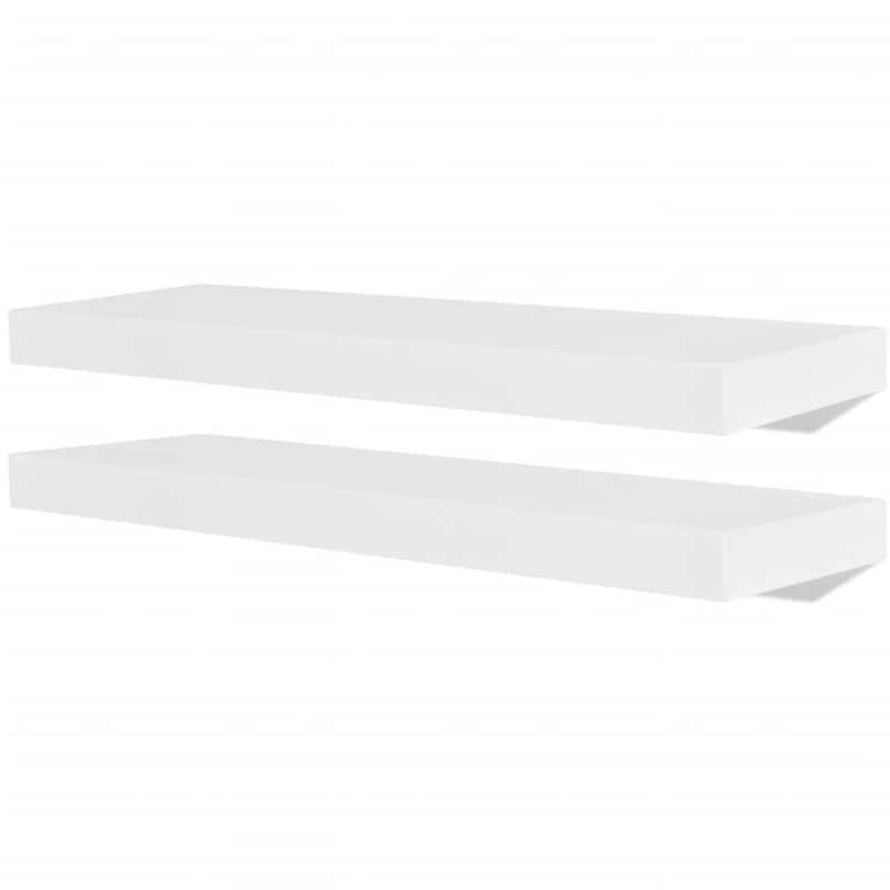VIDAXL Ράφια Τοίχου VidaXL από MDF 60x20x3.8 cm 4 Τμχ - Λευκό