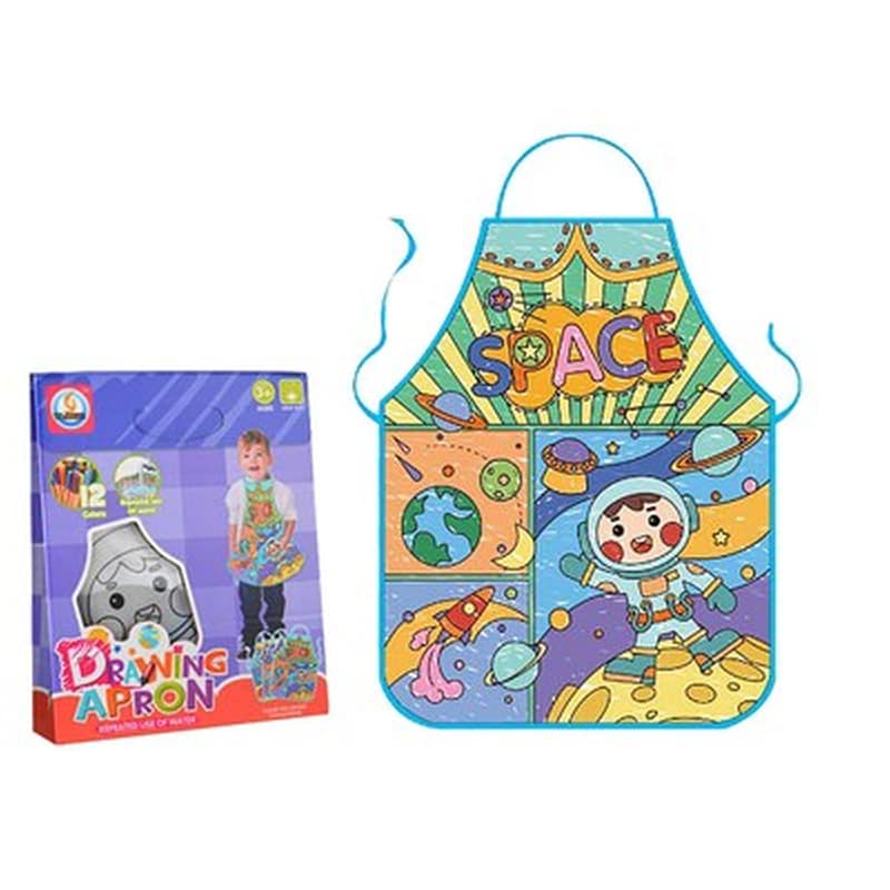 TOYMARKT Ποδιά Ζωγραφικής Διάστημα 36x46cm 12 Χρώματα 19x23x5cm Toymarkt 913206