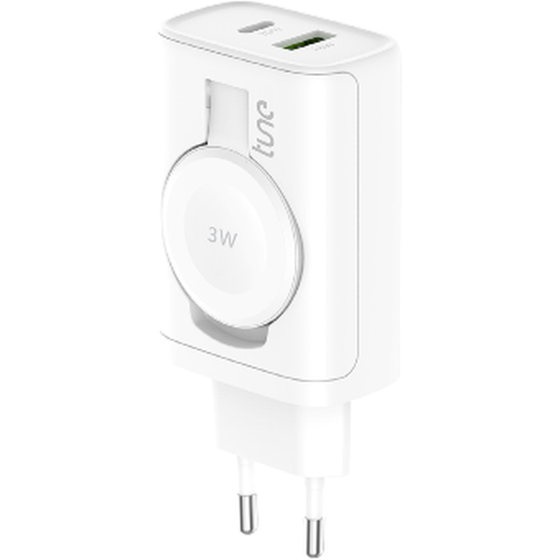 Φορτιστής Πρίζας Tune Turbo PD Quick Wall Charger USB-C/USB-A 30W - White image 1