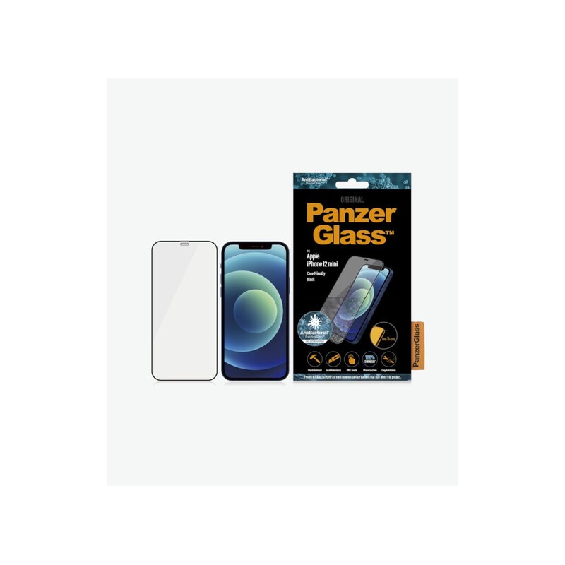 PANZERGLASS Προστατευτικό οθόνης Apple iPhone 12 Mini - PanzerGlass E2E Super+ Tempered Glass