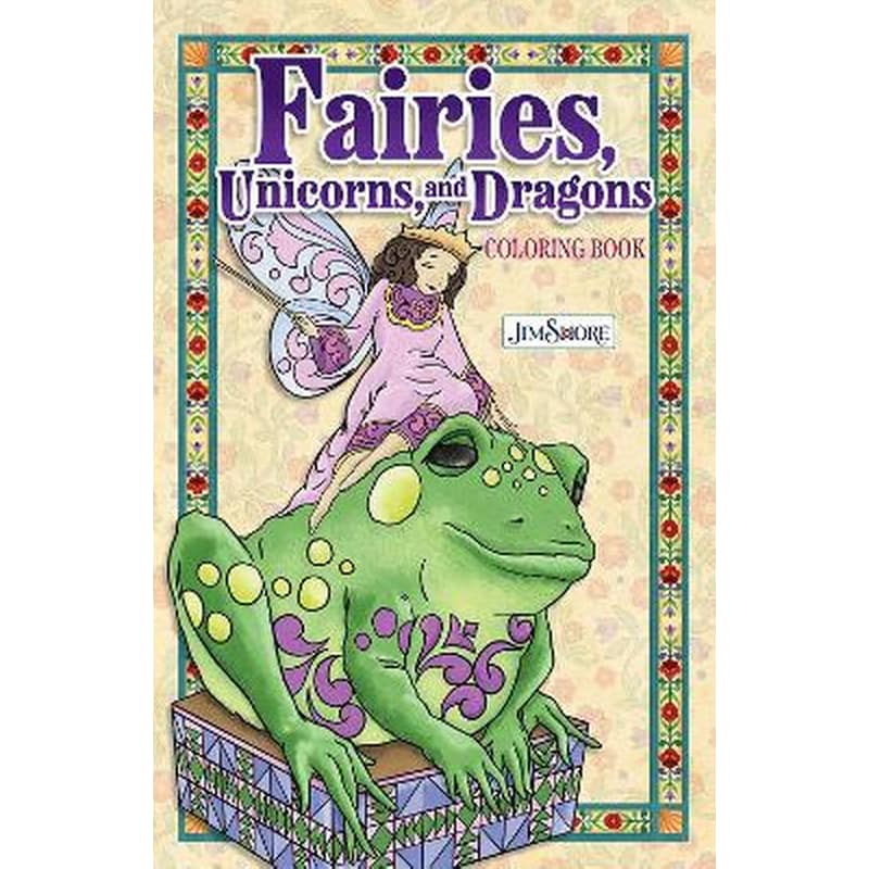Jim Shore Fairies, Gnomes Dragons Coloring Book