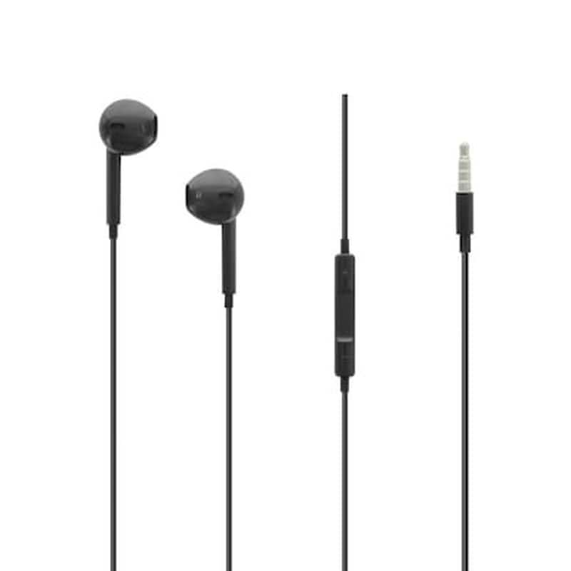 LAMTECH Ακουστικά Handsfree Lamtech 3.5mm Jack 3.5mm Jack - Μαύρο