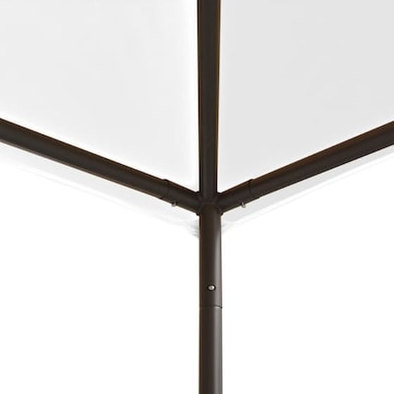 Κιόσκι Vidaxl Ατσάλι 3x3x2.7m - Λευκό image 3