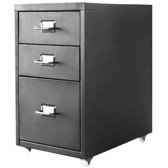 Συρταριέρα Γραφείου Nextdeco Μεταλλική 28x41x48.6 cm - Μαύρο image 0