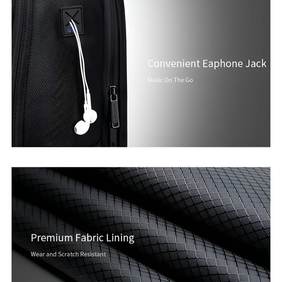 Τσάντα Laptop Arctic Hunter B00498 15.6" Αδιάβροχη - Μαύρο image 4