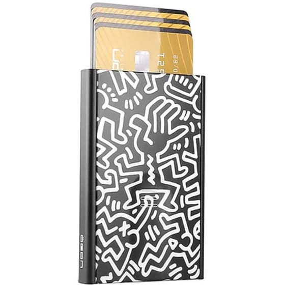 Ανδρικό Πορτοφόλι Καρτών Ogon Designs Sider Keith Haring Μαύρο image 1