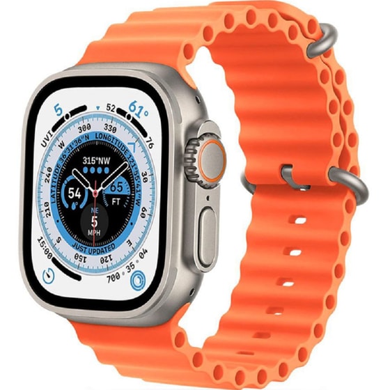 Λουράκι Tech-Protect Σιλικόνης για Apple Watch 49mm - Πορτοκαλί image 0