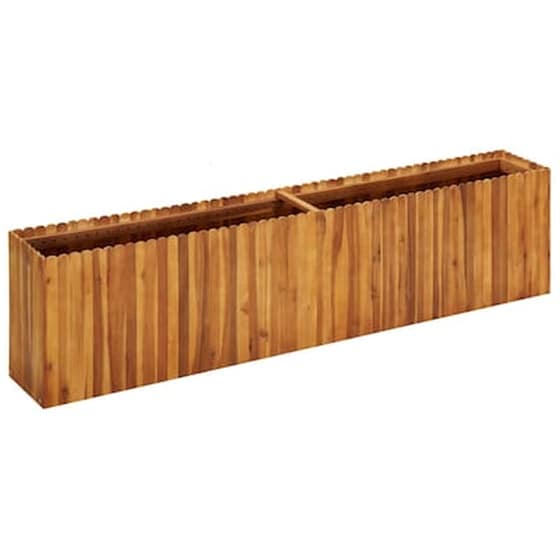 Vidaxl Ζαρντινιέρα Υπερυψωμένη 200 X 30 X 50 Εκ. Μασίφ Ξύλο Ακακίας image 0
