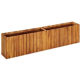 Vidaxl Ζαρντινιέρα Υπερυψωμένη 200 X 30 X 50 Εκ. Μασίφ Ξύλο Ακακίας