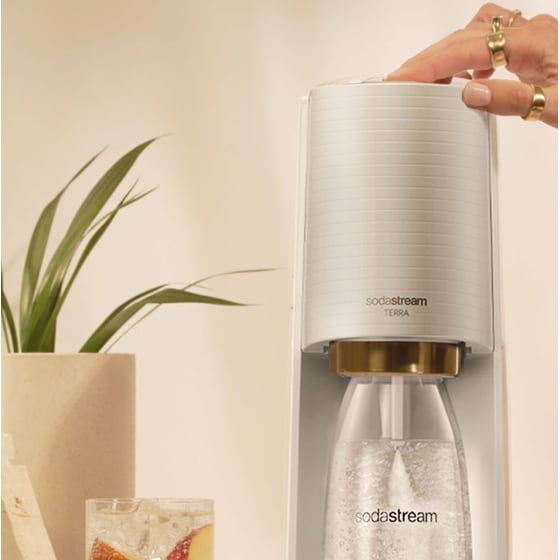 Συσκευή Παραγωγής Ανθρακούχου Νερού SODASTREAM SS-TE-G Λευκό/Χρυσό image 4