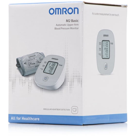 Ψηφιακό Πιεσόμετρο Μπράτσου OMRON M2 BASIC HEM-7121J με Ανίχνευση Αρρυθμίας Λευκό image 1