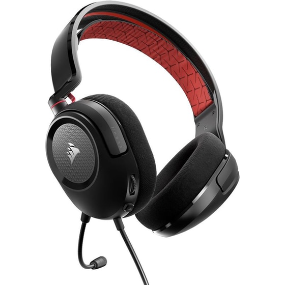 Corsair HS35V2 Stereo Gaming Ενσύρματα Ακουστικά 3.5mm - Μαύρα/Κόκκινα image 3