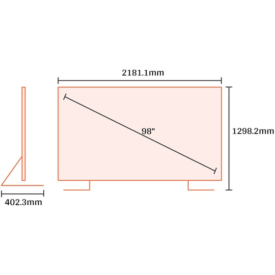 Samsung LED 98" 4K Smart Τηλεόραση UE98DU9072 image 2