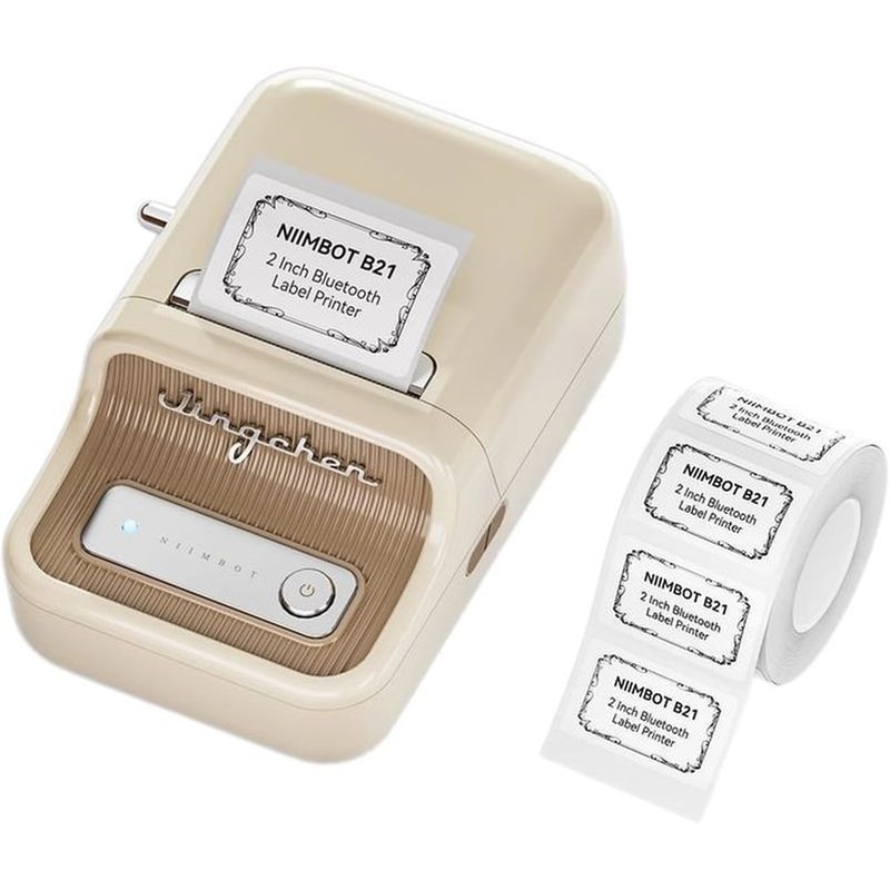 NIIMBOT NIIMBOT B21 Έχρωμος Εκτυπωτής Thermal Ετικετών με Bluetooth - Cream White