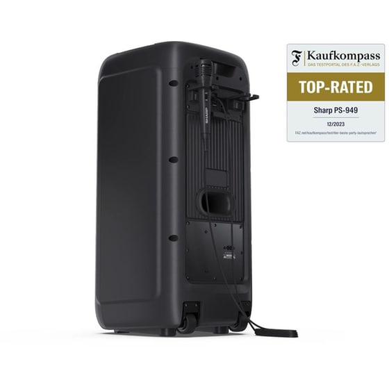 Party Speaker Sharp PS949 132W Karaoke - Μαύρο image 6