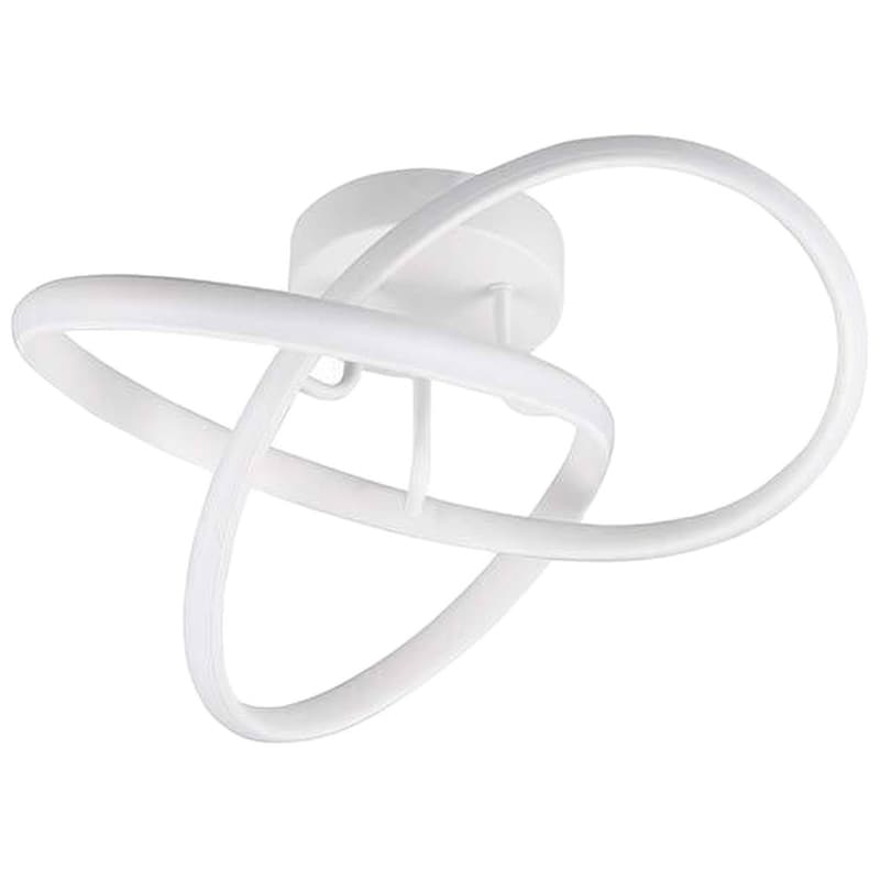 Trio Lighting Πλαφονιέρα Οροφής 40εκ. Λευκή με Ενσωματωμένο LED