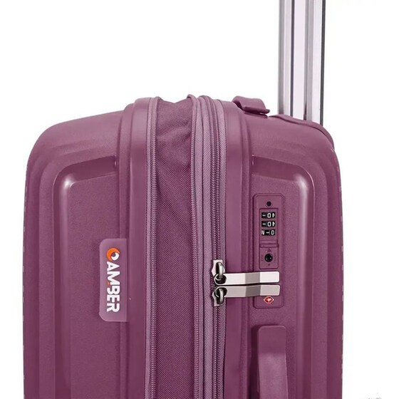 Βαλίτσα&nbsp;Μεσαία&nbsp;Amber&nbsp;Μωβ&nbsp;65cm image 6