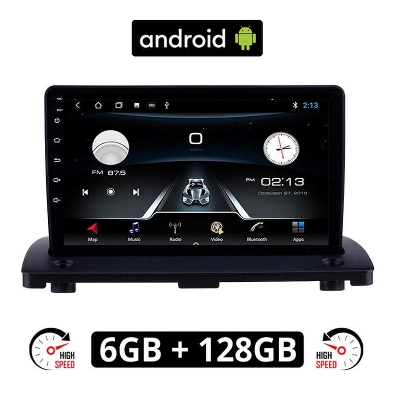 OEM Ηχοσύστημα ΟΕΜ με Οθόνη Αφής 9 Android, GPS, Wi-Fi, Bluetooth - 6GB/128GB για VOLVO XC90 (2002 - 2014) - Μαύρο