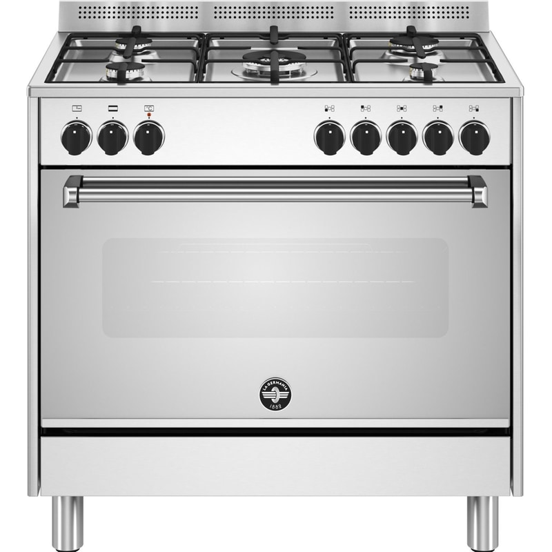 LA GERMANIA AMN965EXV/24(GN) 117 Lt Inox Μεικτή Κουζίνα Φυσικού Αερίου