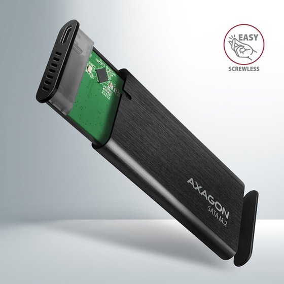 AXAGON EEM2-SBC USB-C 3.2 Gen 2 Θήκη για M.2 SATA SSD 30-80mm Αλουμινίου image 2