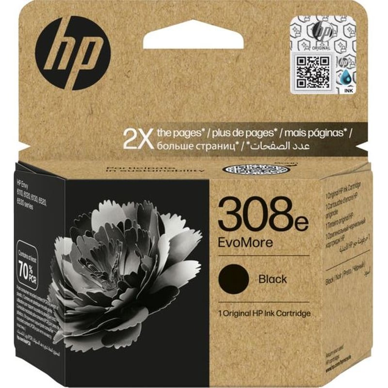 HP 308e EvoMore Μαύρο Μελάνι Εκτυπωτή 7FP22UE
