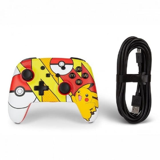 PowerA Enhanced Wired Ενσύρματο Gamepad για Switch Pikachu Pop - Πολύχρωμο image 1