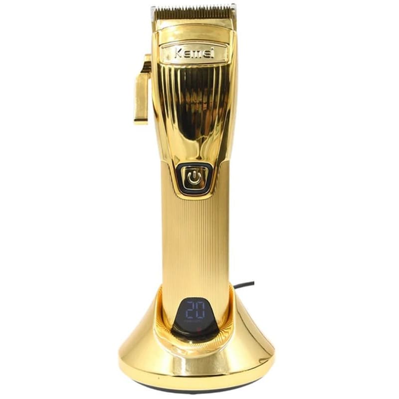 KEMEI Επαναφορτιζομενη Κουρευτική Μηχανή Kemei Gold Adjustable Blade Clipper KM-K32S