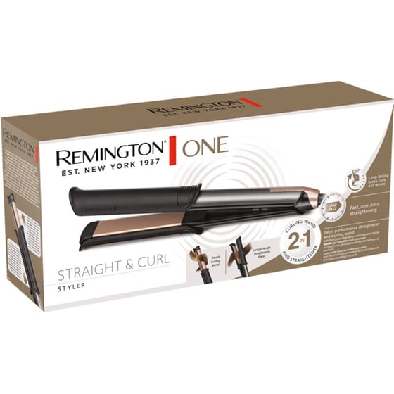 REMINGTON S6077 One Straight & Curl Styler Ψαλίδι Μαλλιών Ανθρακί image 2